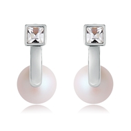 Picture of Brand New White Fashion Stud Earrings for Female