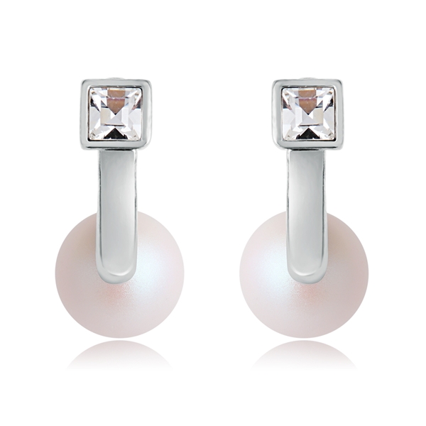 Picture of Brand New White Fashion Stud Earrings for Female