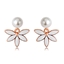 Show details for Casual Rose Gold Plated Stud Earrings Factory Supply
