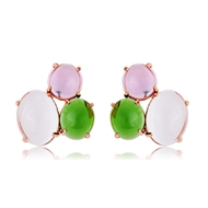 Picture of Zinc Alloy Colorful Stud Earrings in Exclusive Design