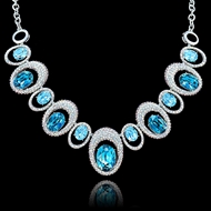 Picture of Gorgeous Zinc-Alloy Swarovski Element Collar 16 OR 18 Inches