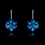 Show details for Good  Geometric Platinum Plated Drop & Dangle