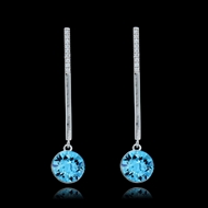 Picture of China Zinc-Alloy Sea Blue Drop & Dangle