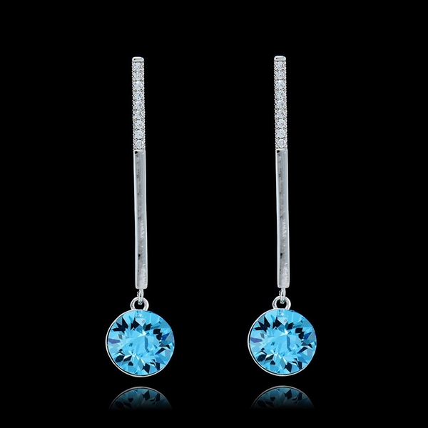 Picture of China Zinc-Alloy Sea Blue Drop & Dangle