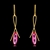 Picture of Zinc Alloy Artificial Crystal Dangle Earrings from Certified Factory