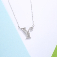 Picture of Fashionable Casual 925 Sterling Silver Pendant Necklace