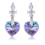 Picture of Fashion Platinum Plated Dangle Earrings with No-Risk Refund