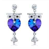 Picture of Good Swarovski Element Zinc Alloy Dangle Earrings