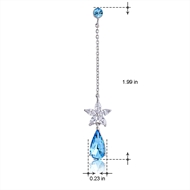 Picture of New Swarovski Element Zinc Alloy Dangle Earrings