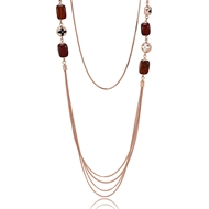 Picture of Pretty Rose Gold Plated Concise Long Chain>20 Inches