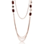 Show details for Pretty Rose Gold Plated Concise Long Chain>20 Inches