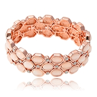 Picture of Fashionable And Modern Rose Gold Plated Concise Bangles