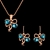 Picture of Zinc Alloy Artificial Crystal Necklace and Earring Set in Flattering Style