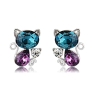 Picture of Beautiful Artificial Crystal Zinc Alloy Stud Earrings