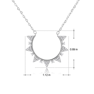 Picture of Shop Platinum Plated White Pendant Necklace with Wow Elements