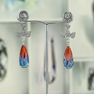 Picture of Fast Selling Colorful Cubic Zirconia Dangle Earrings from Editor Picks