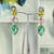 Picture of Nice Cubic Zirconia Colorful Dangle Earrings