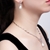 Picture of Beautiful Cubic Zirconia Platinum Plated Necklace and Earring Set