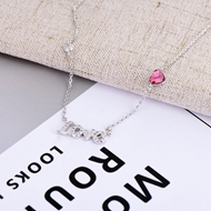 Show details for Trendy Platinum Plated Red Pendant Necklace with No-Risk Refund Show details for Trendy Platinum Plated Red Pendant Necklace with No-Risk Refund