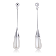 Picture of Pretty Artificial Pearl White Dangle Earrings