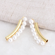 Picture of Classic Gold Plated Stud Earrings of Original Design