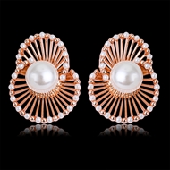 Picture of Impressive White Zinc Alloy Stud Earrings with Low MOQ