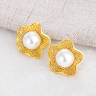 Picture of Fashion Artificial Pearl Casual Stud Earrings