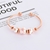 Picture of Purchase Rose Gold Plated Artificial Crystal Fashion Bracelet Exclusive Online