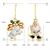 Picture of Trendy Gold Plated Cubic Zirconia Dangle Earrings with No-Risk Refund