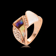 Picture of Zinc Alloy Rose Gold Plated Fashion Ring in Exclusive Design