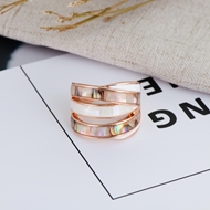 Picture of Zinc Alloy Rose Gold Plated Fashion Ring with Unbeatable Quality