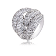 Picture of Fancy Casual Platinum Plated Fashion Ring