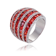 Picture of Wholesale Platinum Plated Fashion Fashion Ring with No-Risk Return