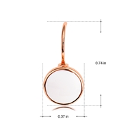 Picture of Trendy Rose Gold Plated Enamel Hoop Earrings with No-Risk Refund