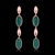 Picture of Classic Green Dangle Earrings with 3~7 Day Delivery