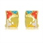 Show details for Fashion Enamel Gold Plated Stud Earrings
