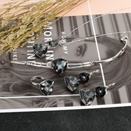 Show details for Charming Black Swarovski Element 4 Piece Jewelry Set As a Gift Show details for Charming Black Swarovski Element 4 Piece Jewelry Set As a Gift