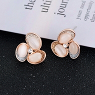 Picture of Zinc Alloy Rose Gold Plated Stud Earrings with Full Guarantee