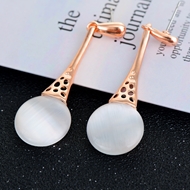 Picture of Great Opal White Dangle Earrings