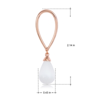 Picture of Purchase Rose Gold Plated White Dangle Earrings Exclusive Online