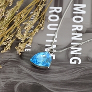 Show details for Unique Swarovski Element Platinum Plated Pendant Necklace Show details for Unique Swarovski Element Platinum Plated Pendant Necklace