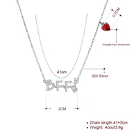 Picture of Stylish Casual Platinum Plated Pendant Necklace