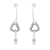 Picture of Delicate Platinum Plated Dangle Earrings Online Only