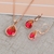 Picture of Reasonably Priced Rose Gold Plated Red Necklace and Earring Set from Reliable Manufacturer