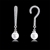 Picture of New Season White Casual Dangle Earrings with SGS/ISO Certification