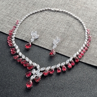 Show details for Impressive Red Copper or Brass Necklace and Earring Set at Great Low Price Show details for Impressive Red Copper or Brass Necklace and Earring Set at Great Low Price
