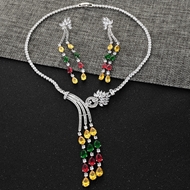 Show details for Luxury Big Necklace and Earring Set Online Only Show details for Luxury Big Necklace and Earring Set Online Only