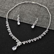 Show details for Luxury Cubic Zirconia Necklace and Earring Set at Unbeatable Price Show details for Luxury Cubic Zirconia Necklace and Earring Set at Unbeatable Price