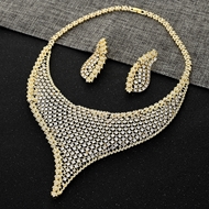 Show details for Irresistible White Gold Plated Necklace and Earring Set For Your Occasions Show details for Irresistible White Gold Plated Necklace and Earring Set For Your Occasions