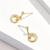 Picture of Beautiful Cubic Zirconia Gold Plated Dangle Earrings